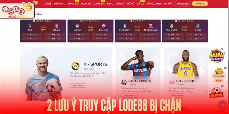 2 lưu ý tránh truy cập Lode88 bị chặn